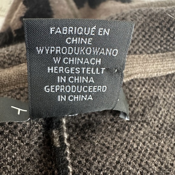 Tahari Camo Print Hooded Zip Up Poncho‎ Cape Sweater Jacket Plus Size X/1X Boho - Picture 6 of 12